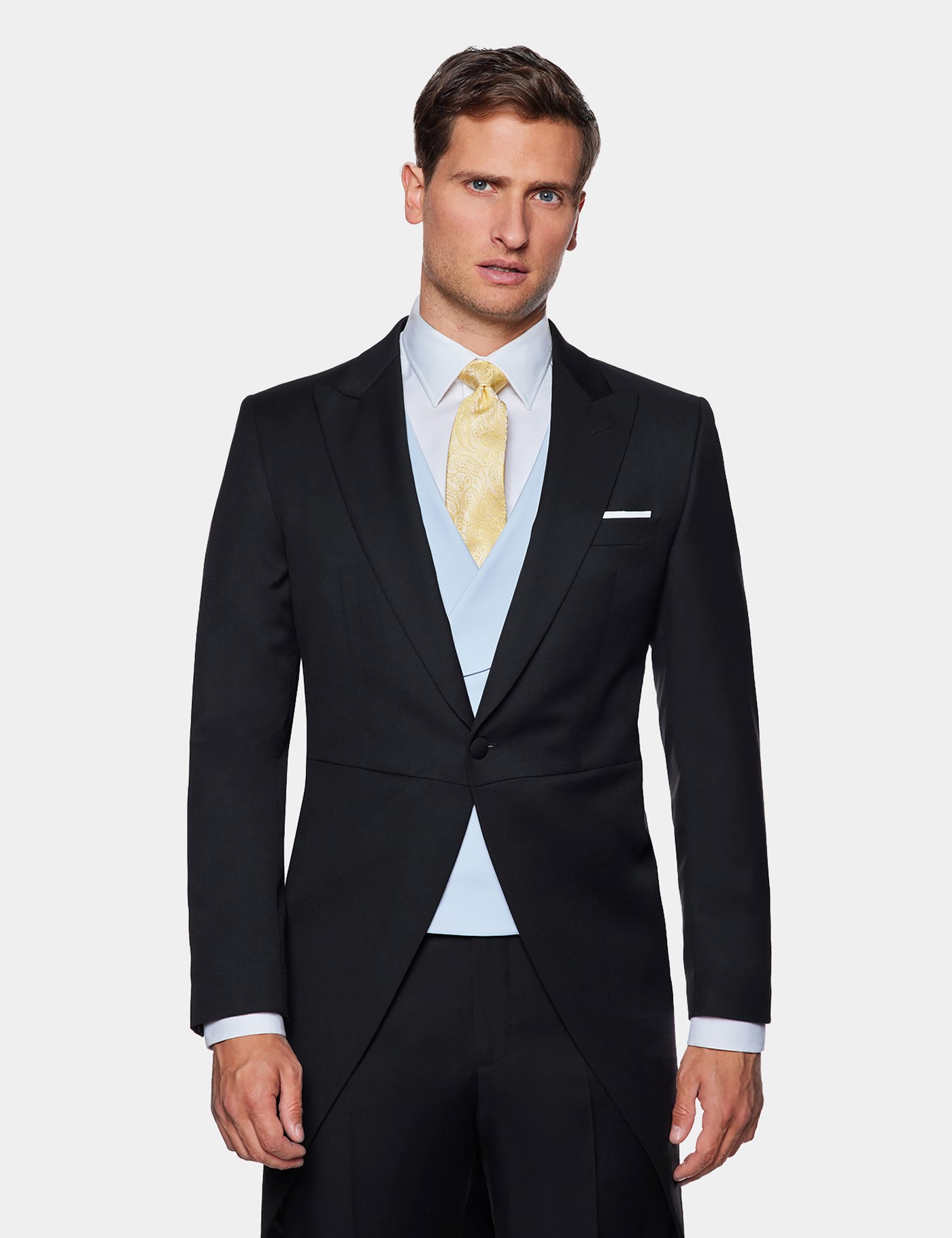 & Tailored Fit & Grey Morning Suit One