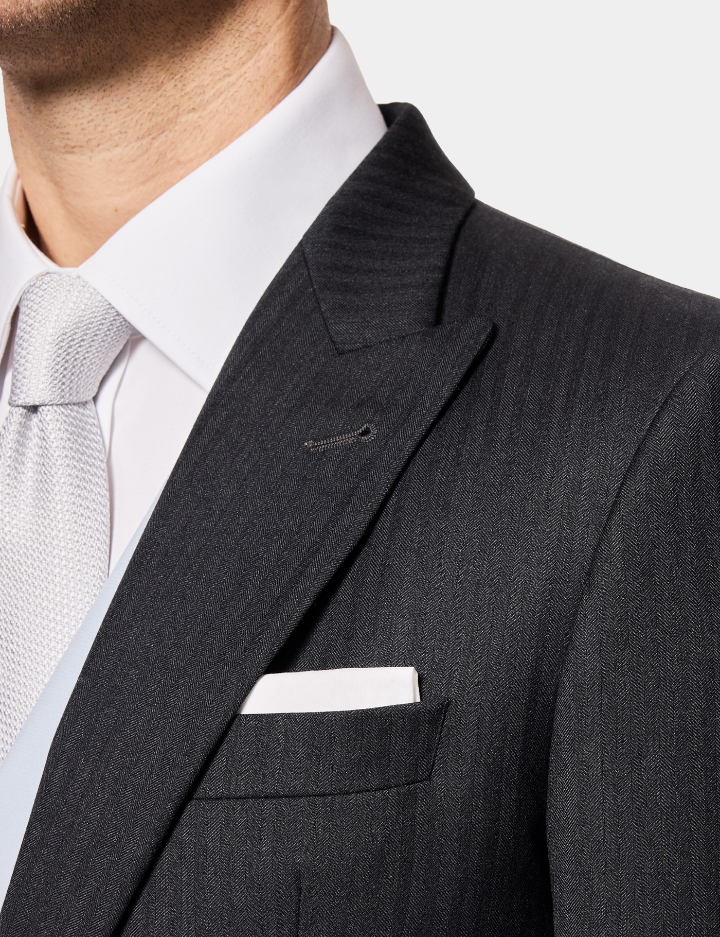 Hawes & Curtis Tailored Fit Charcoal 1913 Morning Suit Jacket Size: 36 reg (EU 46) image 2