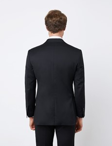 Men's Black Tailored Fit Italian Suit - 1913 Collection