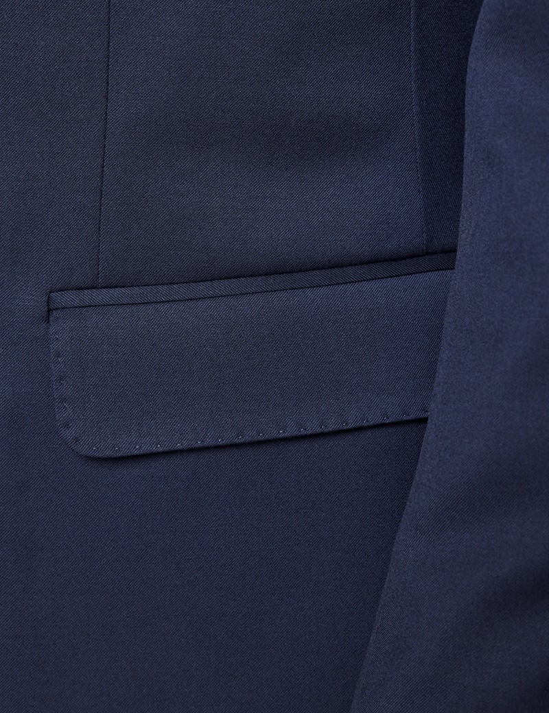 Men's Dark Blue Tailored Fit Suit Jacket - 1913 Collection