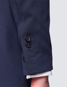 Men's Dark Blue Tailored Fit Suit Jacket - 1913 Collection