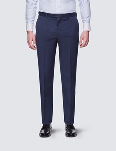 Men's Dark Blue Tailored Fit Suit - 1913 Collection