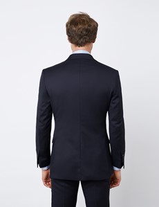 Men's Navy Tailored Fit Italian 3 Piece Suit - 1913 Collection