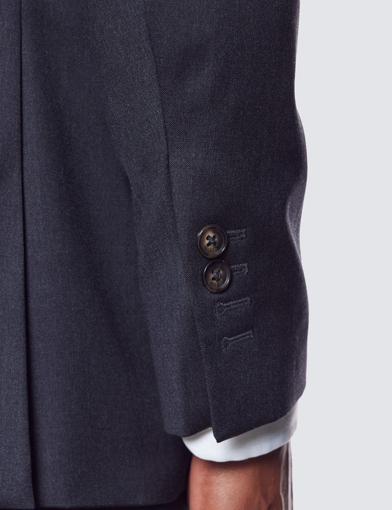 Anzug – Zweiteiler – 110s Wolle – Tailored Fit – anthrazit