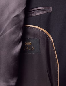 Dreiteiler Anzug 1913 Kollektion – Tailored Fit – 110s Wolle – 2-Knopf Einreiher – schwarz