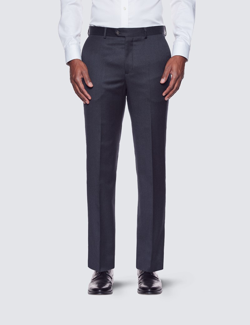 Anzug – Dreiteiler – 110s Wolle – Tailored Fit – anthrazit