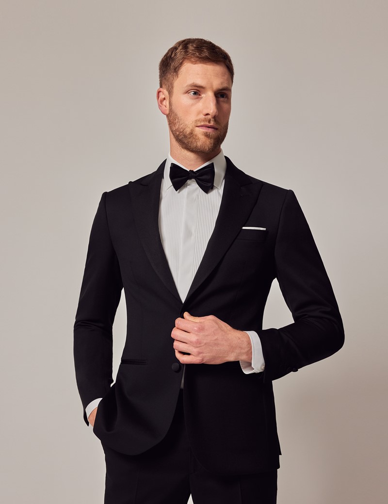 Men's Black Tailored Fit Dinner Suit - 1913 Collection | Hawes & Curtis