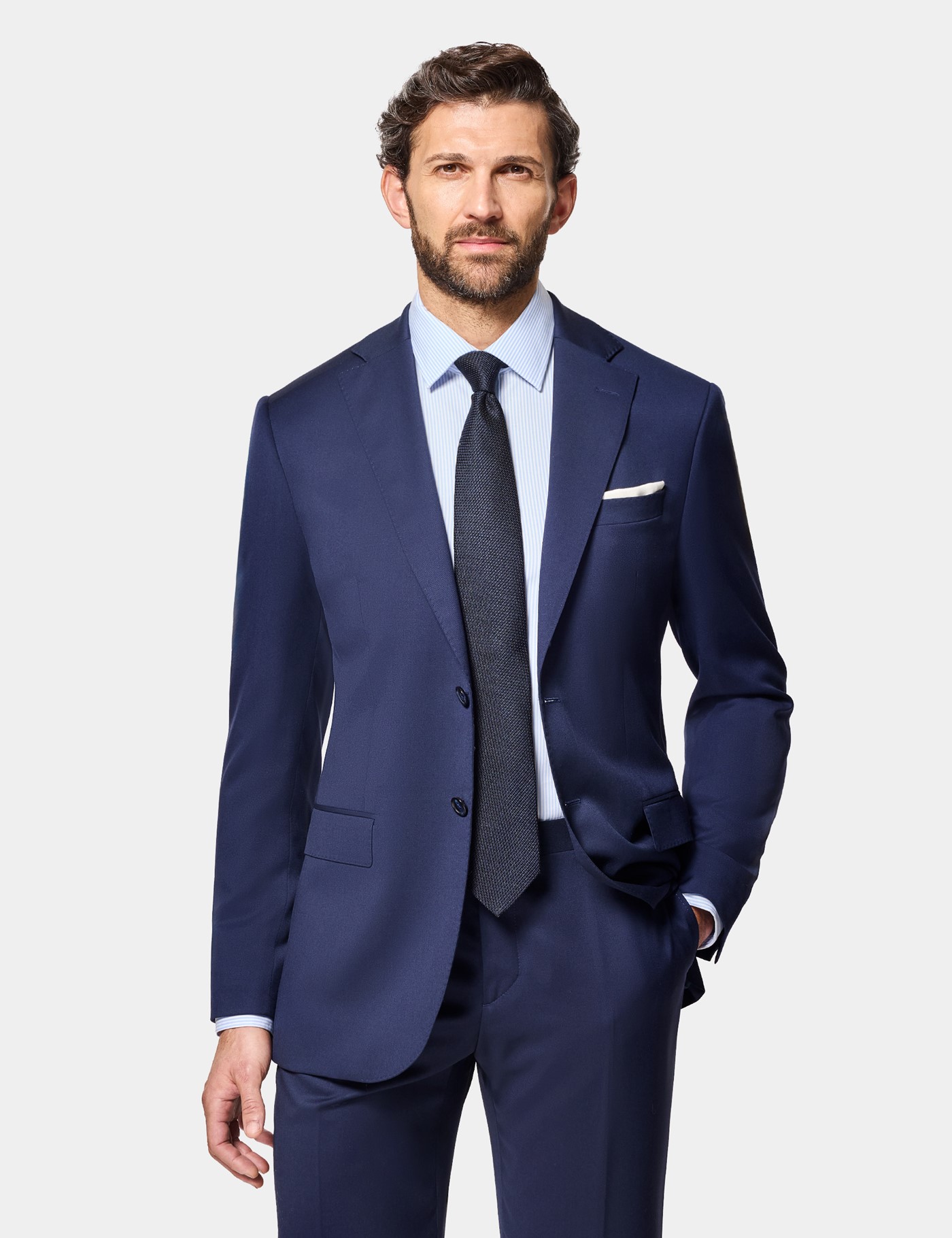 & Slim Fit Dark Blue 1913 Suit One