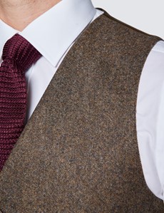 Tweed Anzug – 1913 Kollektion – Wolle – Slim Fit – 2-Knopf Einreiher – braun