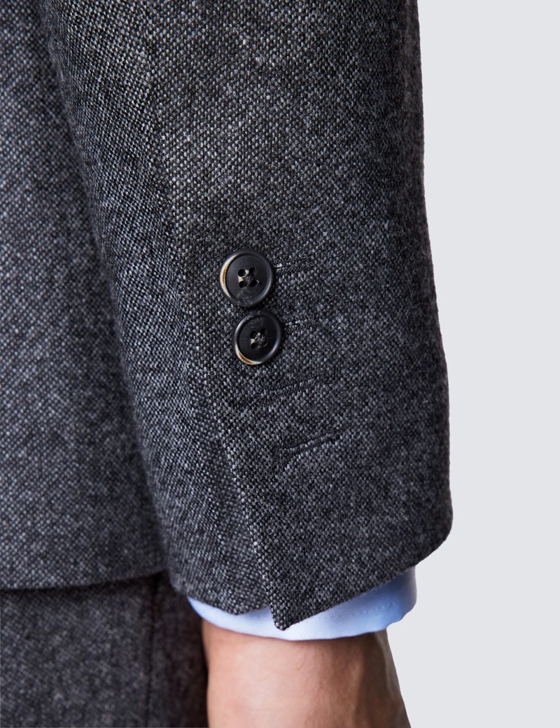 Men's Grey Tweed Slim Fit Suit Jacket - 1913 Collection