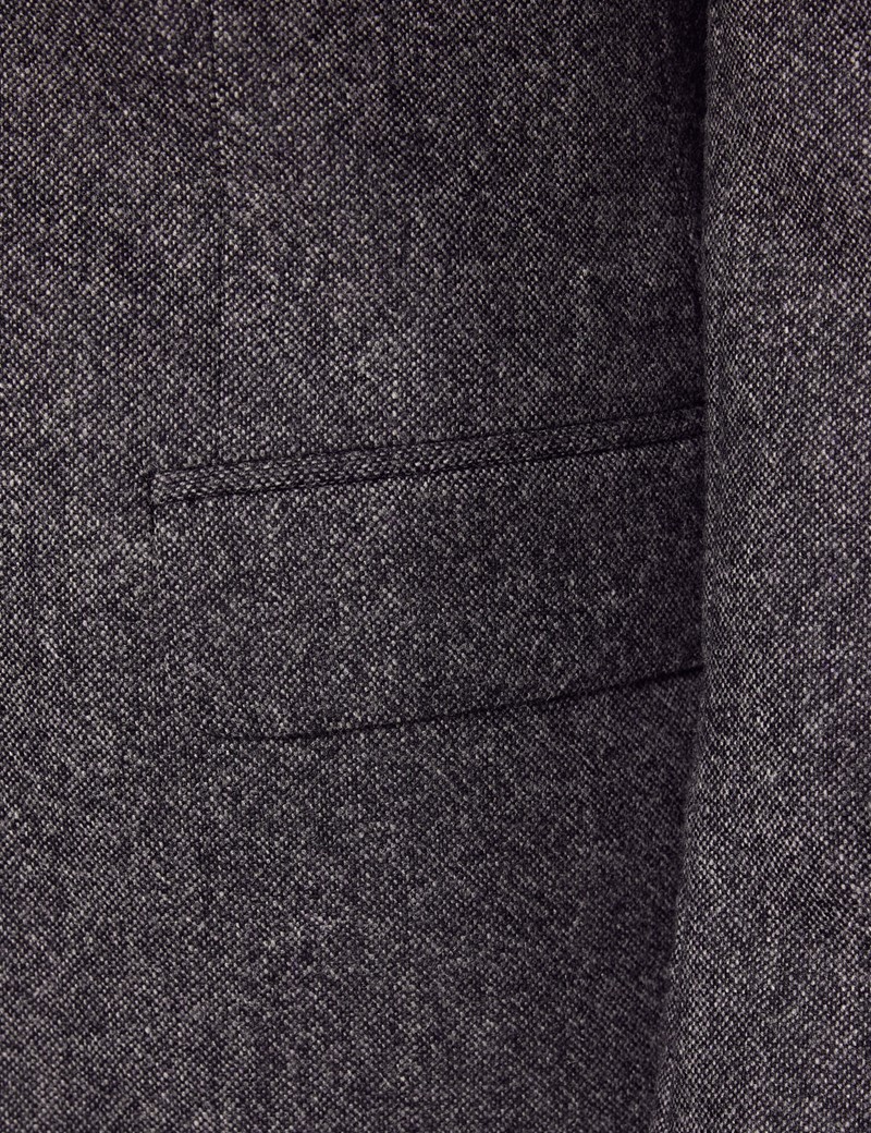 Men's Grey Tweed Slim Suit Jacket - 1913 Collection | Hawes & Curtis