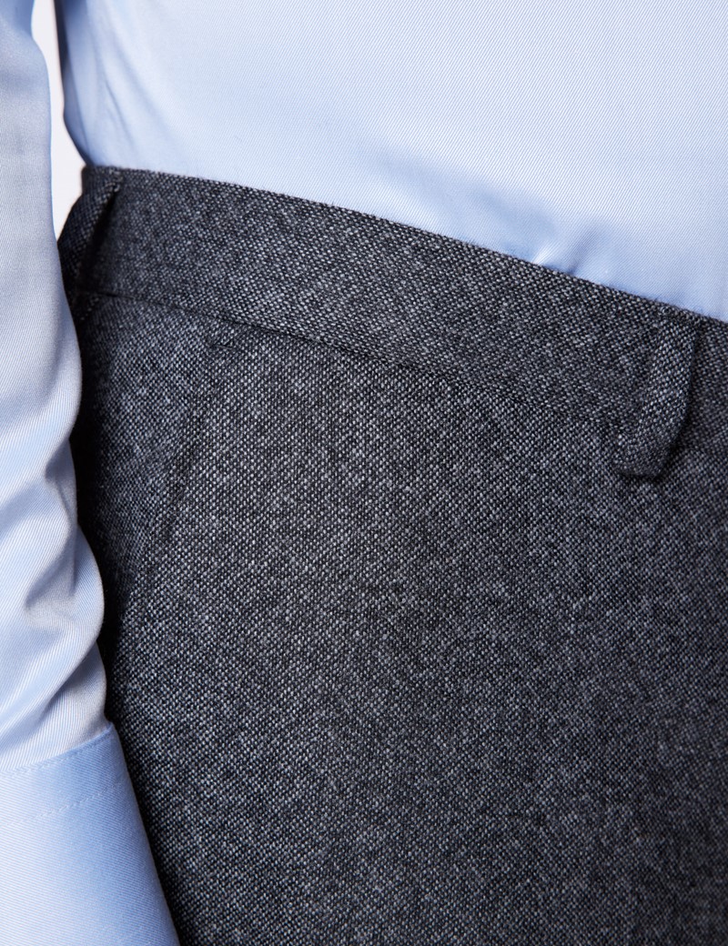 Dreiteiler Tweed Anzug – 1913 Kollektion – Lammwolle – Slim Fit – 2-Knopf Einreiher – grau