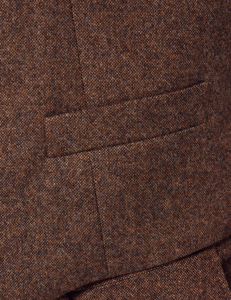 Brown Tweed 1913 Collection 3 Piece Slim Suit - 1913 Collection