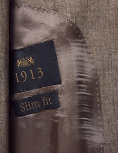 Leinensakko – 1913 Kollektion – Slim Fit – 2-Knopf Einreiher – braun