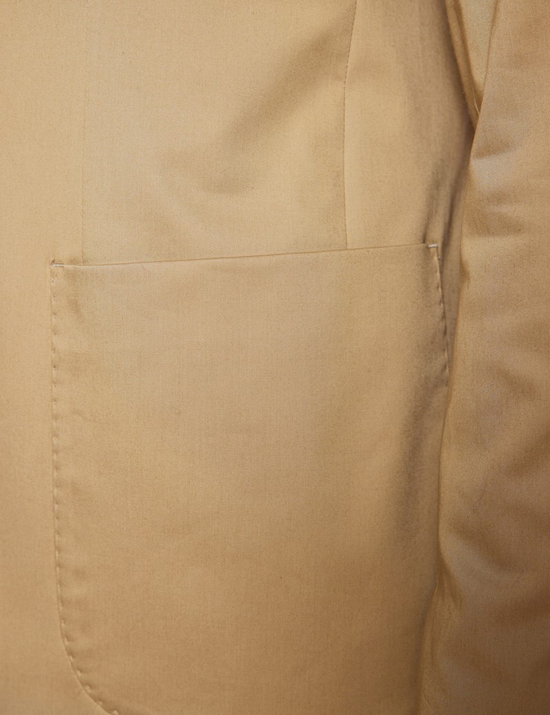 Anzugsakko – 1913 Kollektion – Slim Fit – Baumwollstretch – 2-Knopf Einreiher – hellbraun