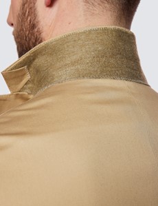 Men’s Stone Italian Cotton Slim Fit Suit Jacket - 1913 Collection