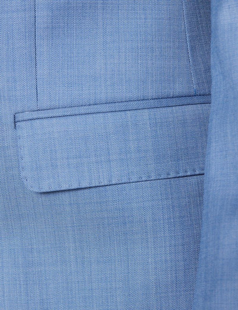 Anzug – 1913 Kollektion – 120s Wolle – Tailored Fit – hellblau Sharkskin