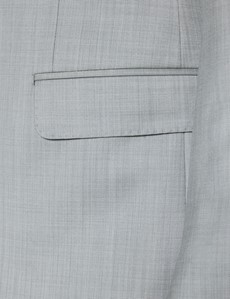 Dreiteiler Anzug – 1913 Kollektion – 120s Wolle – Tailored Fit – hellgrau Sharkskin
