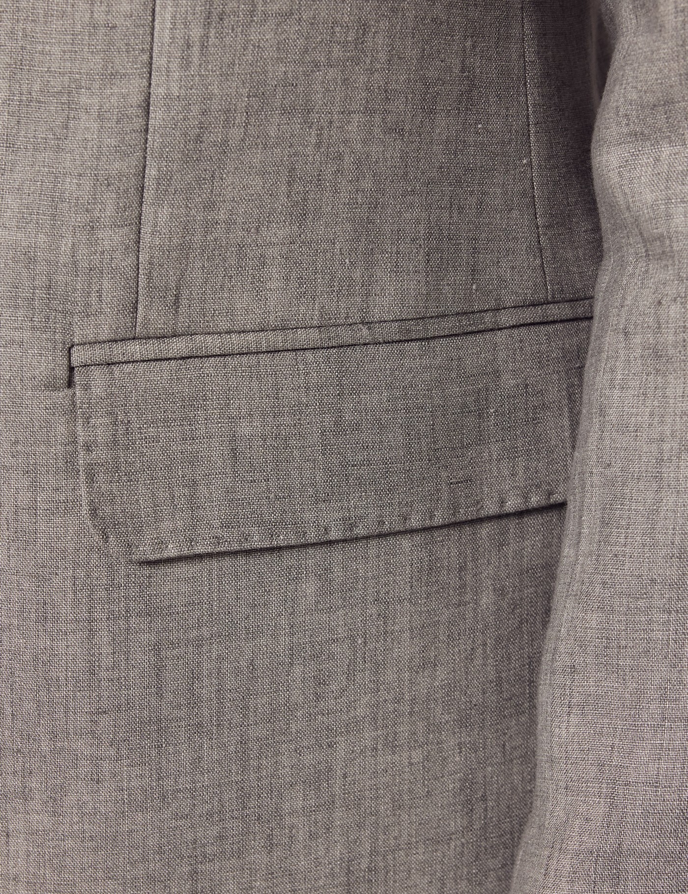 Grey Linen Tailored Suit Jacket | Hawes and Curtis