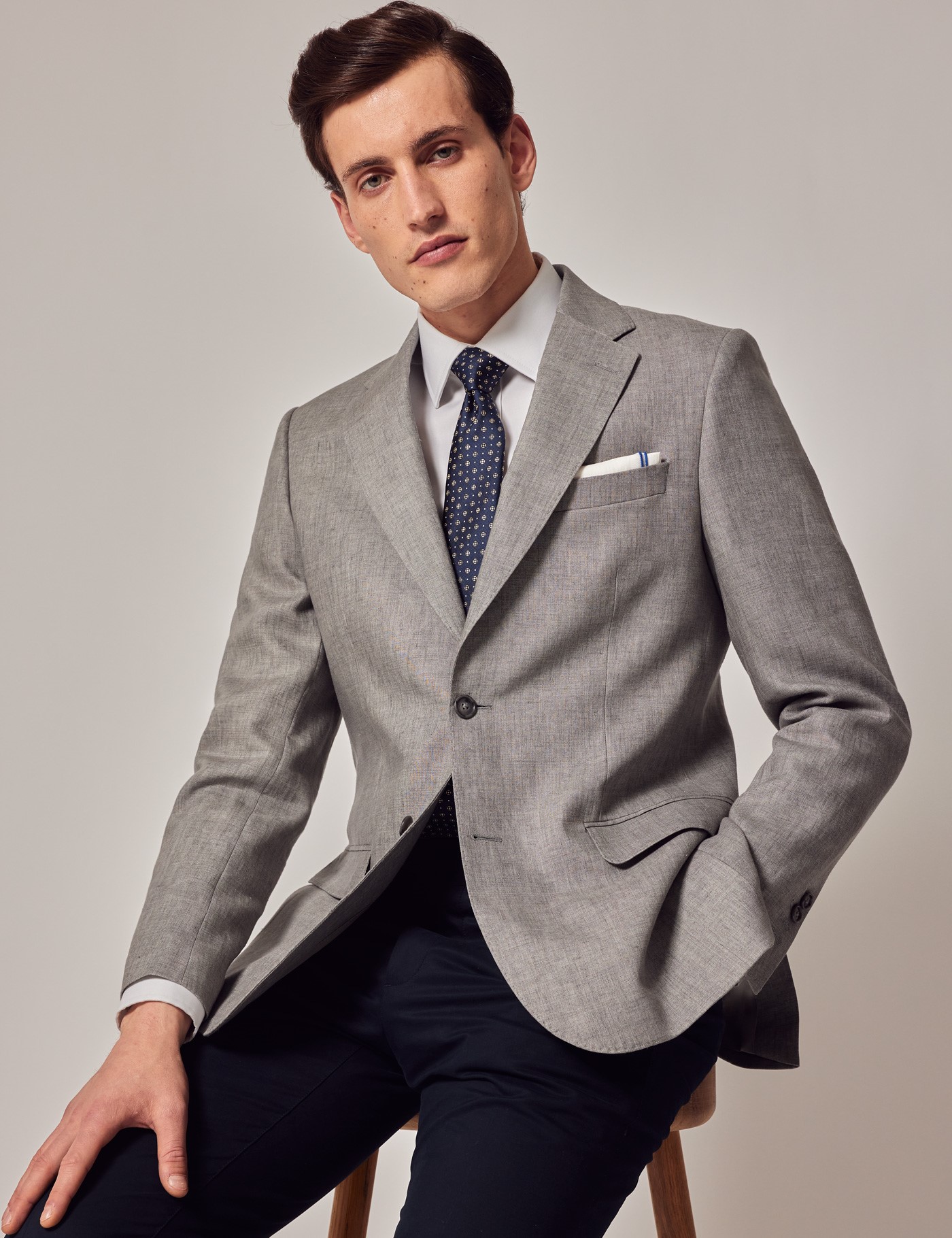 VENNYNG Boys Linen Blazer - Slim Fit Summer Jacket For Weddings & Parties
