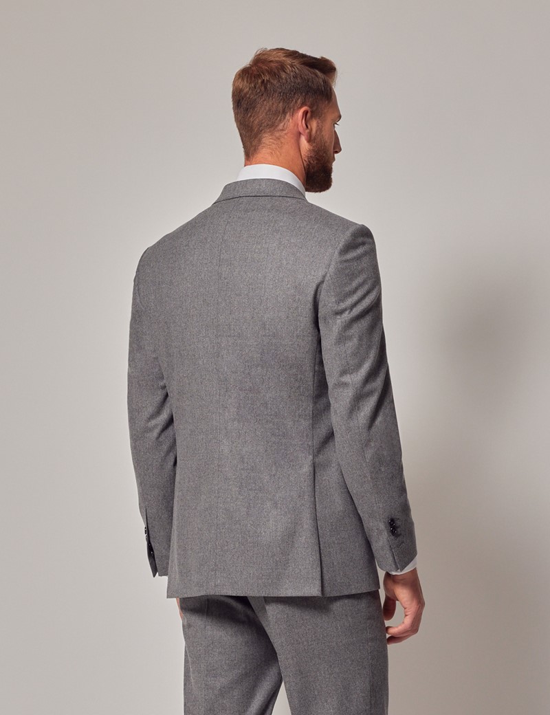 Men's Grey Tailored Flannel Wool Suit - 1913 Collection