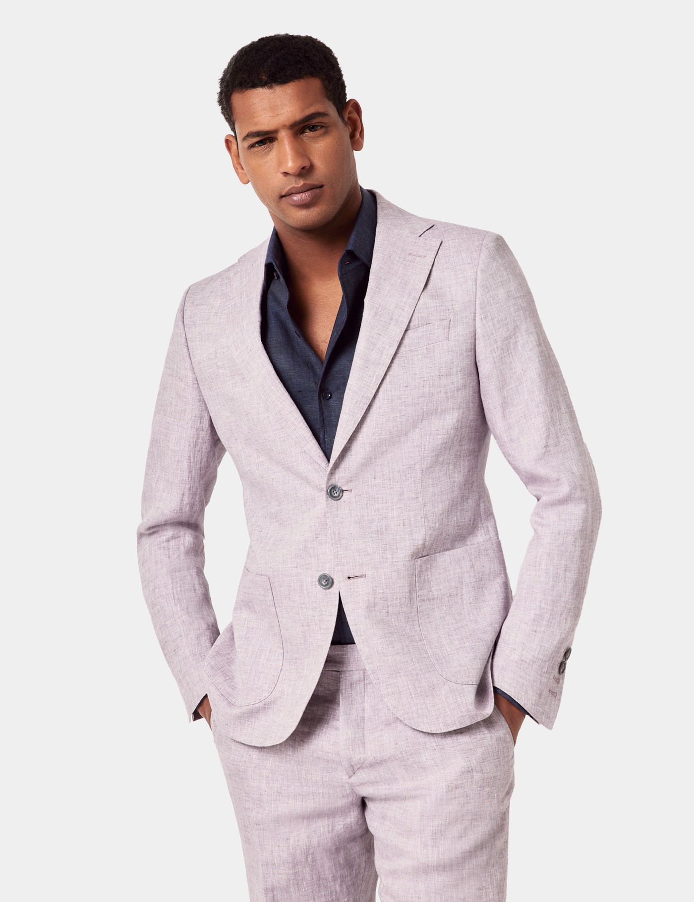 & Slim Fit Dusty 1913 Suit Jacket short