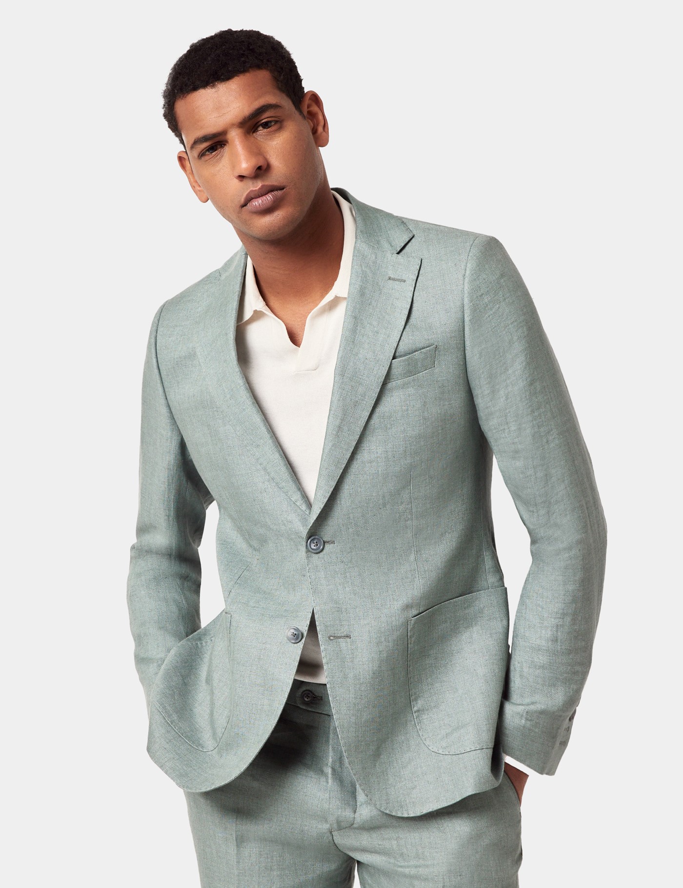 & Slim Fit Sea 1913 Suit Jacket reg