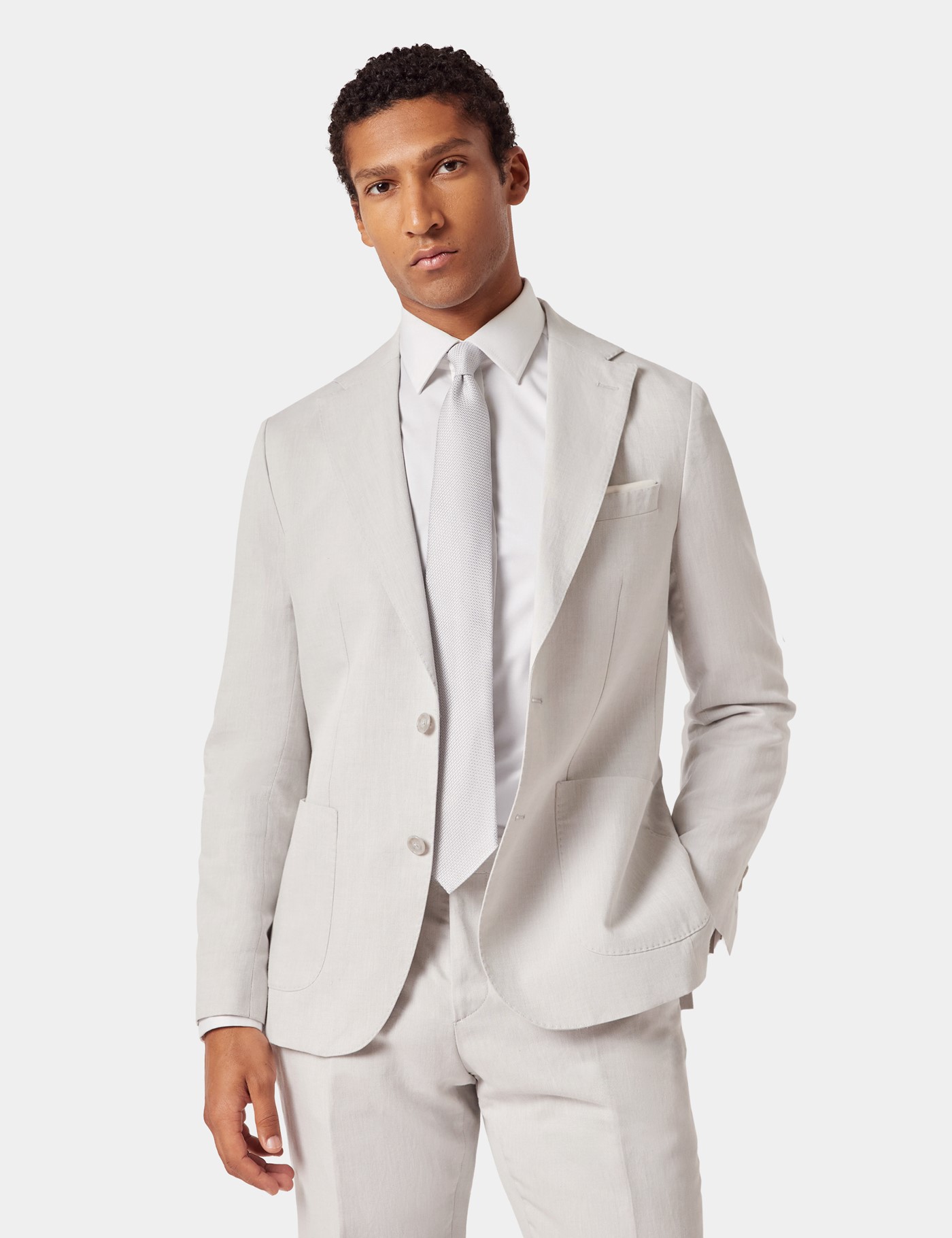 & Slim Fit Pale 1913 Suit One