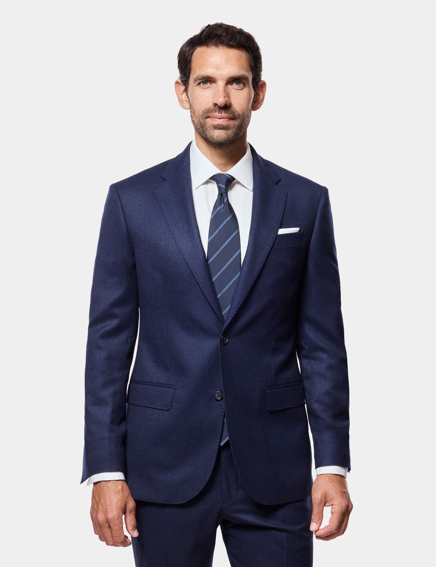 Hawes & Curtis Tailored Fit Dark Blue 1913 Suit Jacket Size: 46 (EU 56)