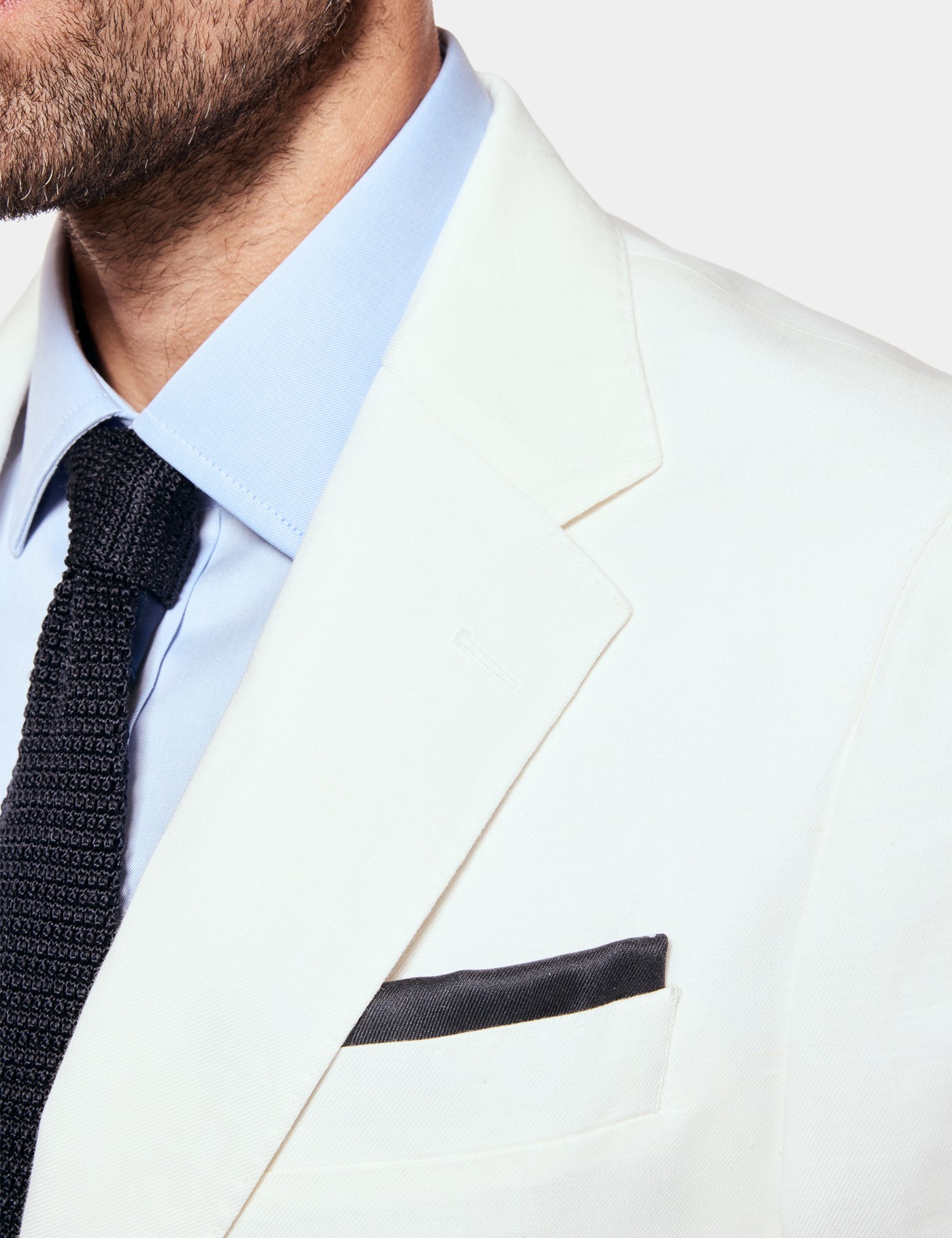 Hawes & Curtis Tailored Fit White 1913 Suit Jacket Size: 44 reg (EU 54) image 2