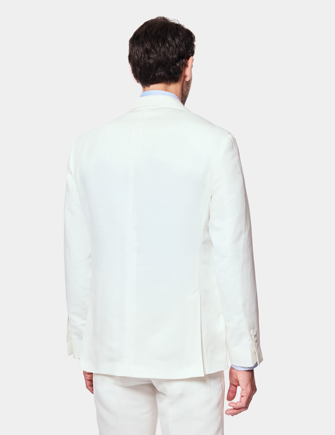 Hawes & Curtis Tailored Fit White 1913 Suit Jacket Size: 44 reg (EU 54) image 4