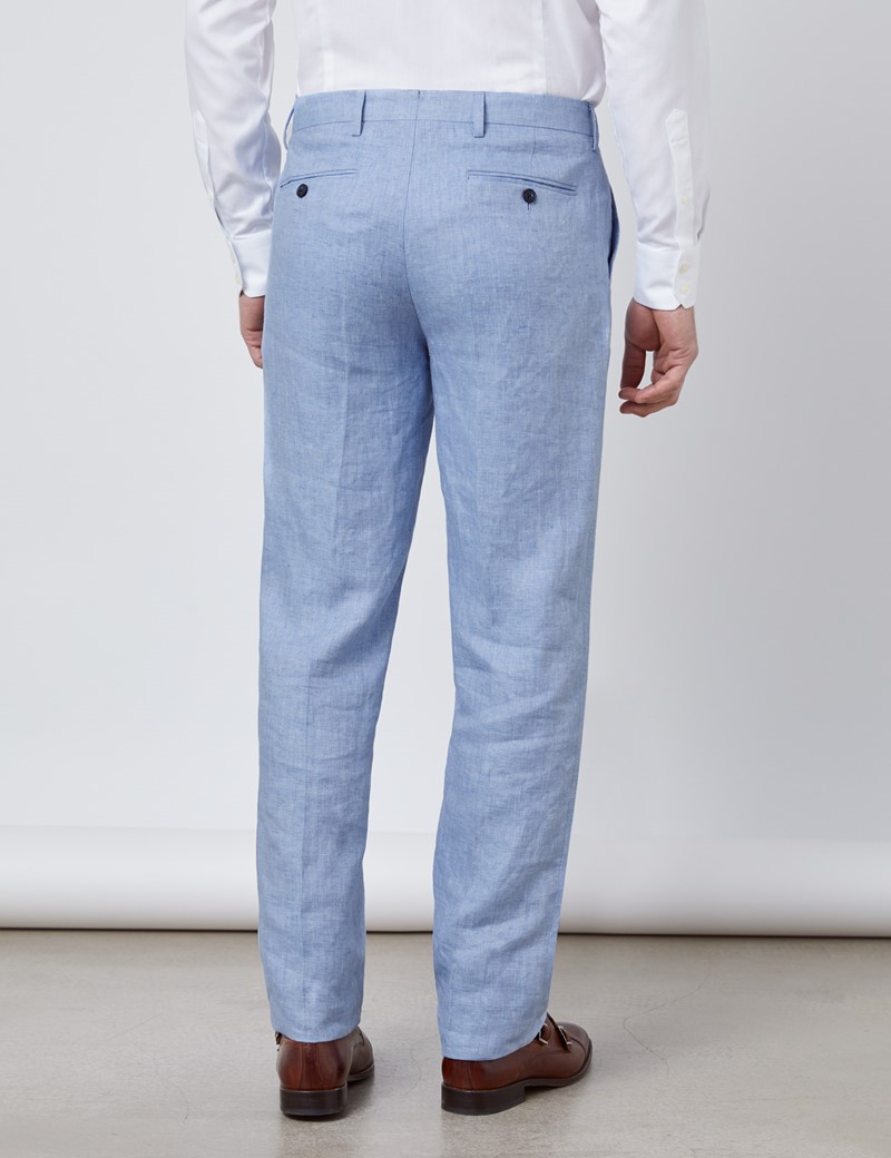 blue casual suit