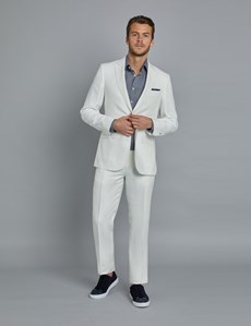white formal jacket