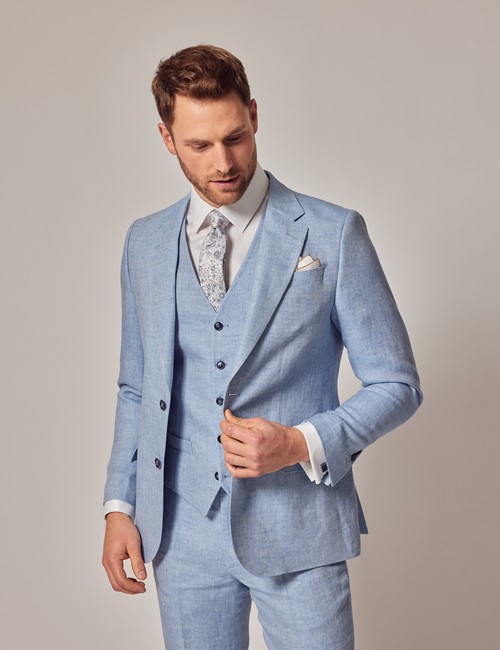 Light Blue Three Piece Suit