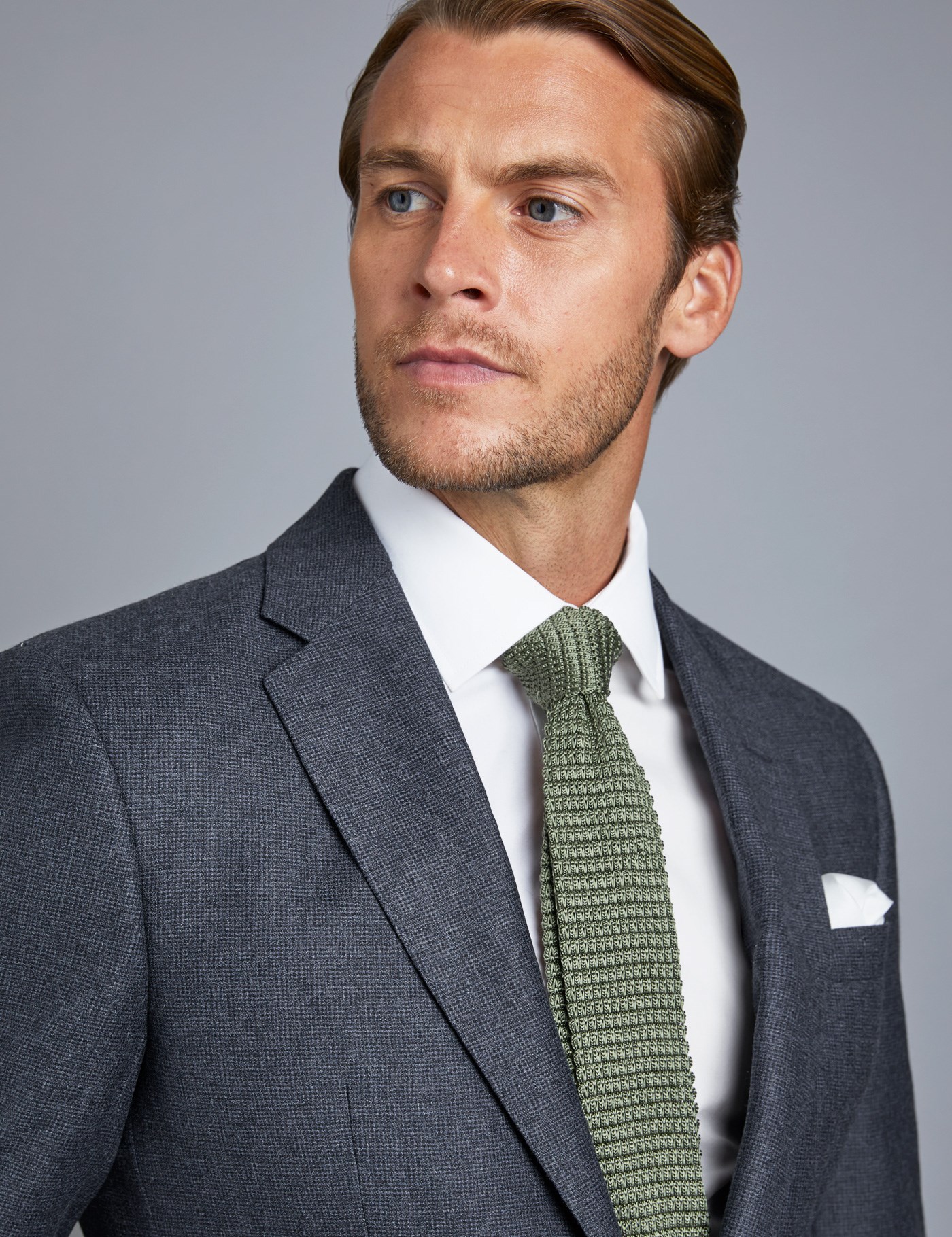 Men's Blue Tailored Fit Italian Suit 1913 Collection Hawes & Curtis