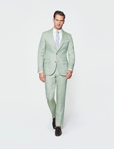 mens light green suit