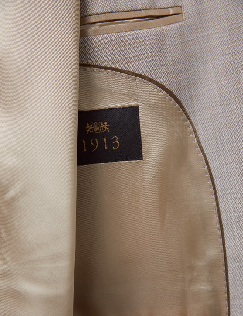 Men's Stone Slim Fit Italian Suit Jacket – 1913 Collection