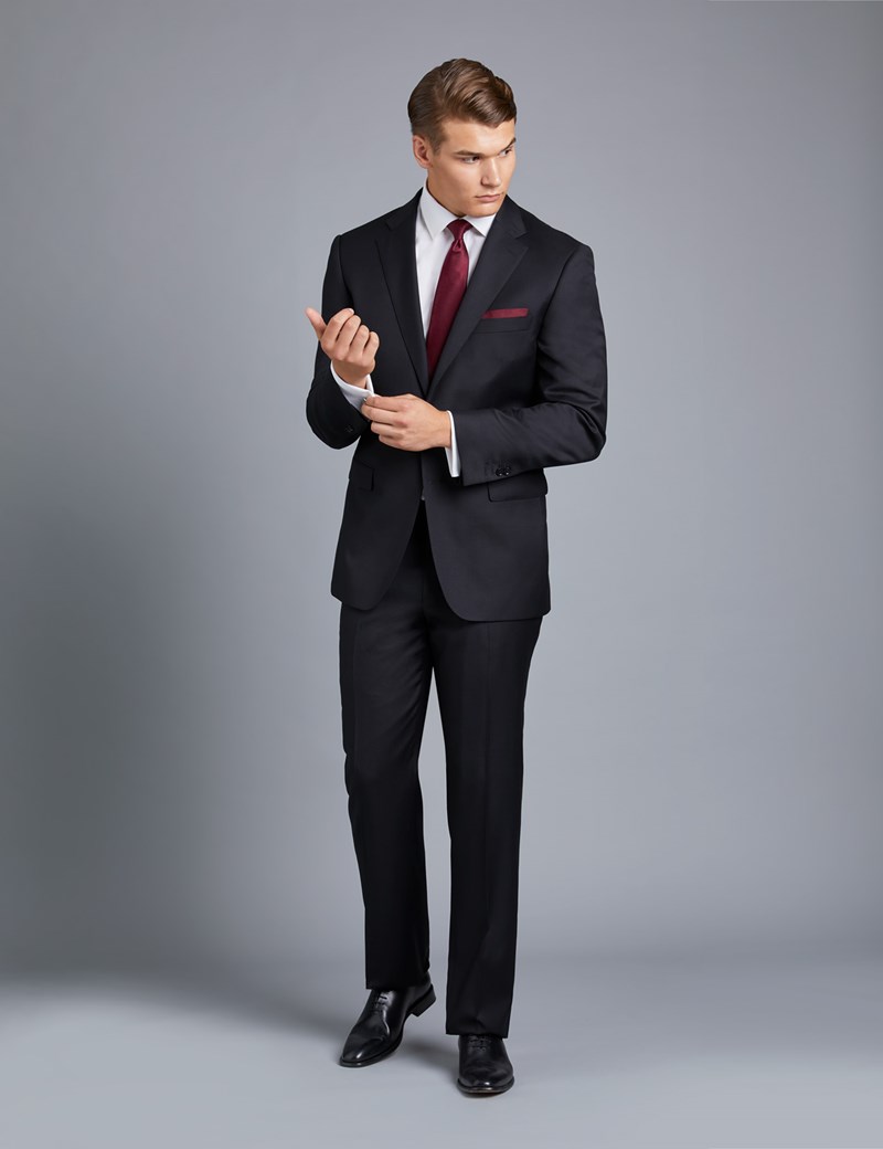 formal black suit