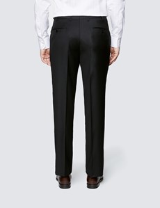 Men's Black Twill Classic Fit Suit