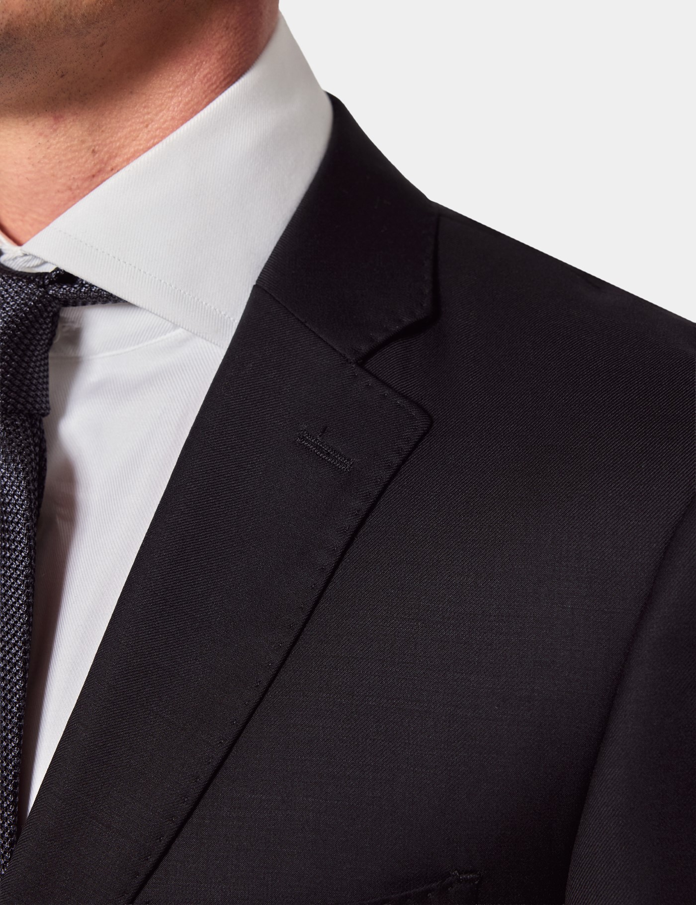 Hawes & Curtis Classic Fit Black Twill Suit Size: One Size image 3
