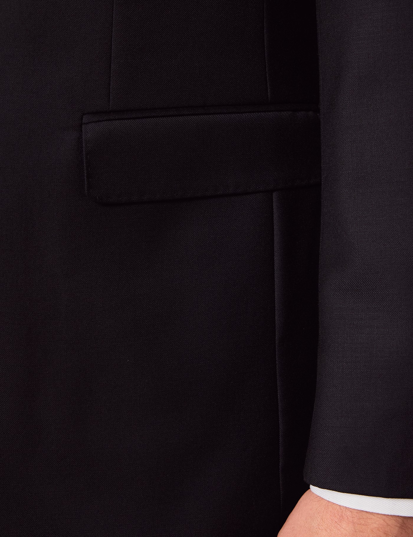 Hawes & Curtis Classic Fit Black Twill Suit Size: One Size image 4