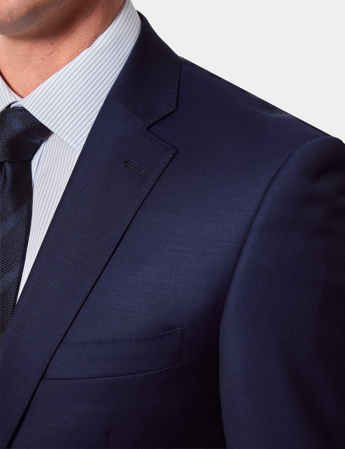 Hawes & Curtis Classic Fit Dark Blue Twill Suit Jacket Size: 44 short (EU 54) image 2
