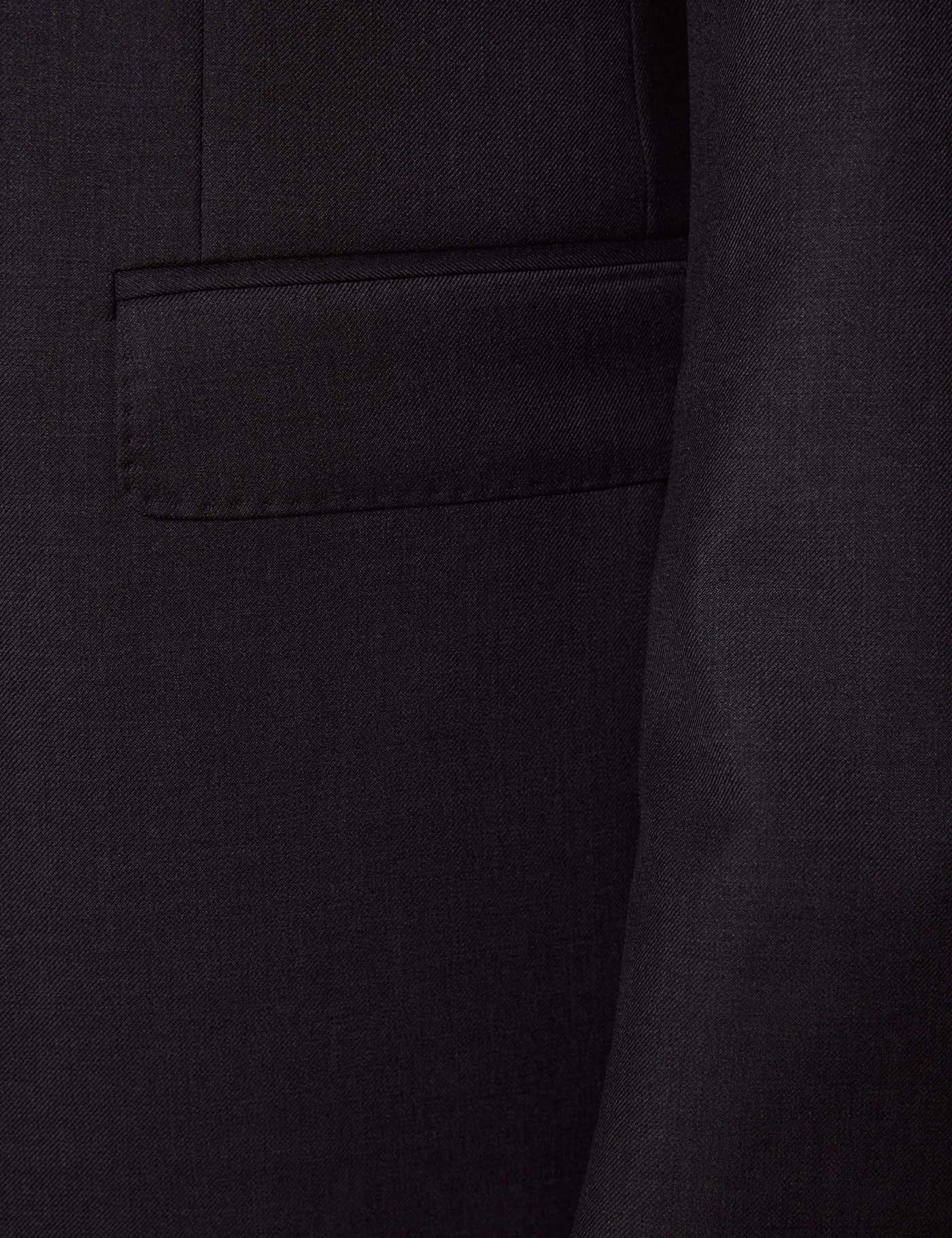Hawes & Curtis Classic Fit Dark Charcoal Twill Suit Jacket Size: 44 short (EU 54) image 3