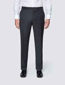 Men's Dark Charcoal Twill Classic Fit Suit