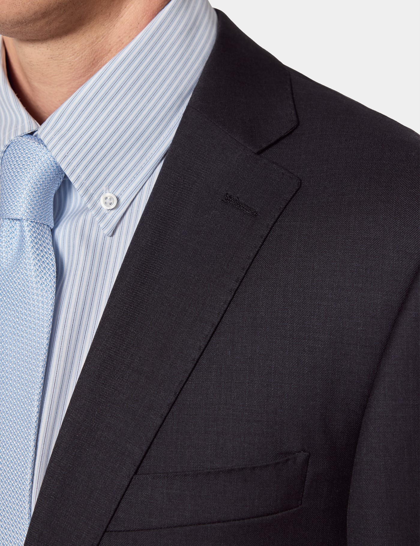 Hawes & Curtis Classic Fit Dark Charcoal Twill Suit Size: One Size image 3