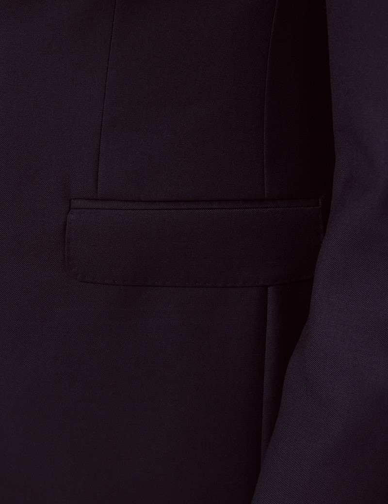 Men's Navy Twill Classic Fit Suit | Hawes & Curtis
