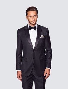 Men's Black Classic Fit Dinner Jacket | Hawes & Curtis