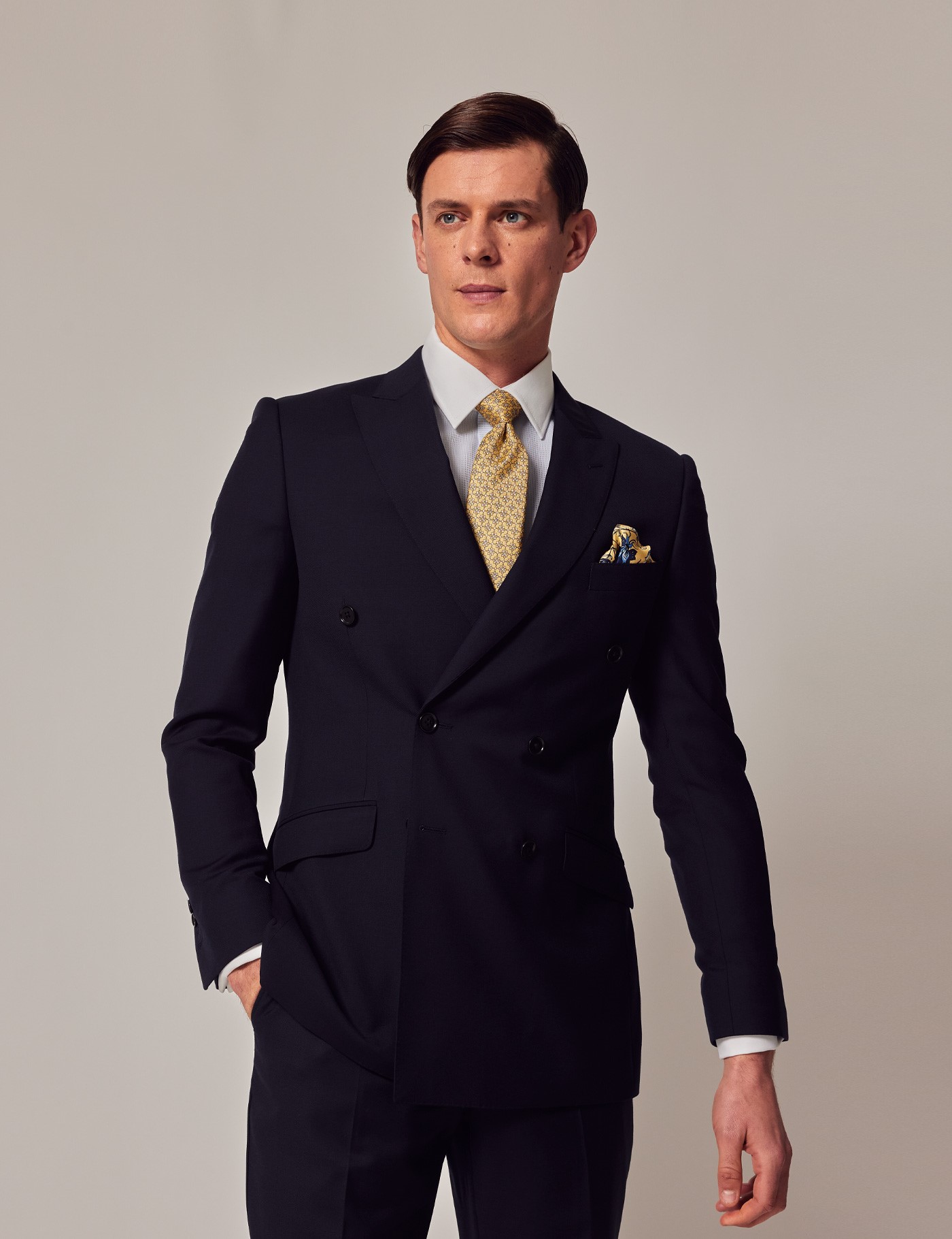 Men's Black Classic Fit Dinner Jacket | Hawes & Curtis