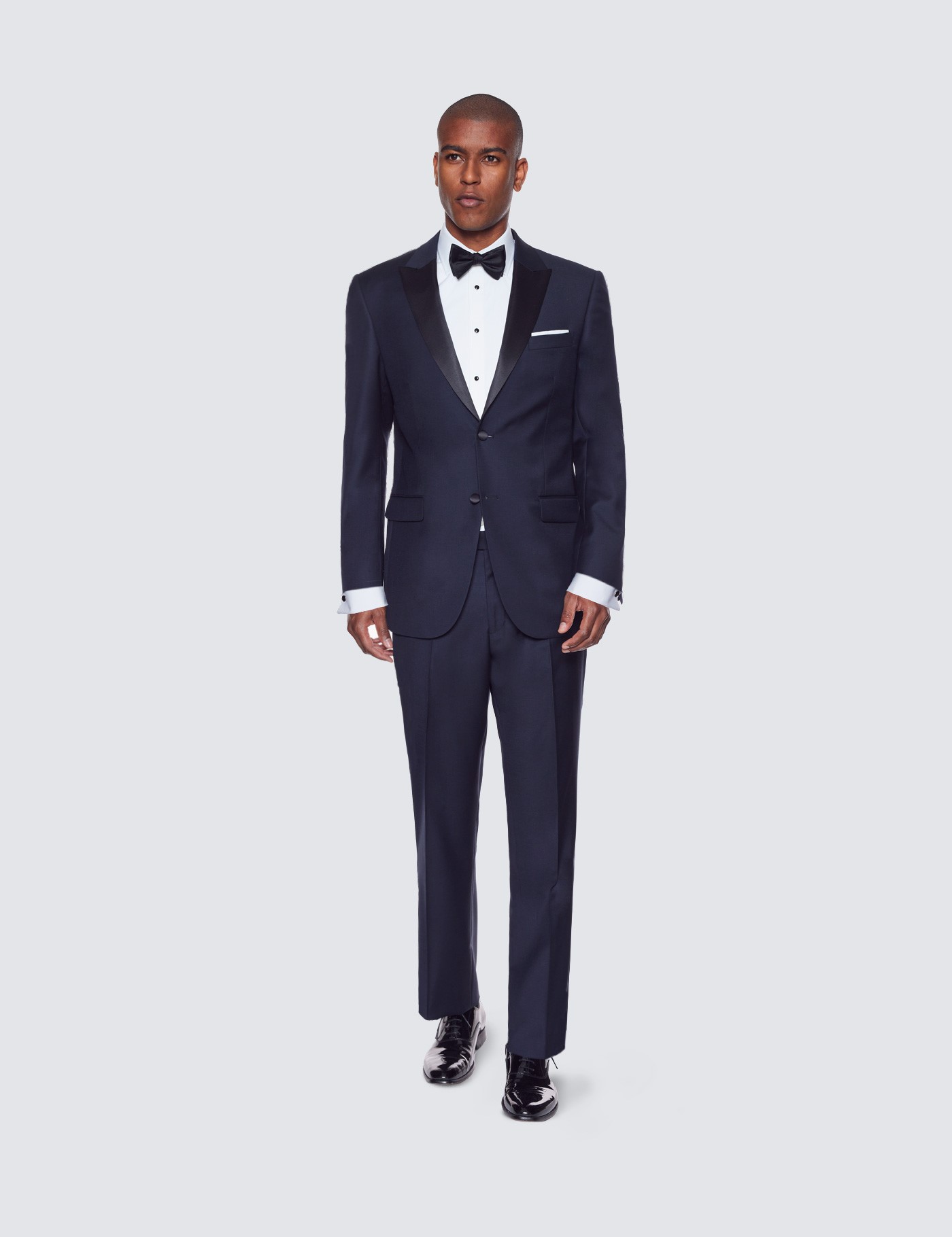Men's Navy Classic Fit Dinner Jacket | Hawes & Curtis
