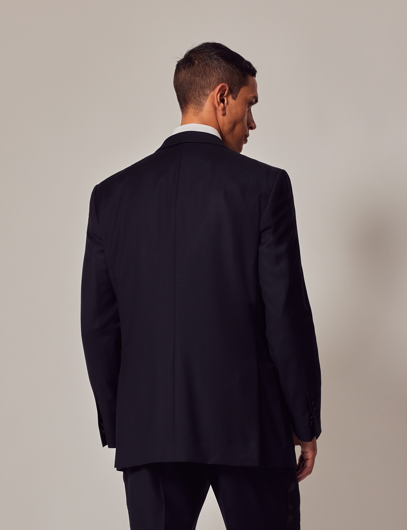 Men's Navy Classic Fit Dinner Jacket Hawes & Curtis